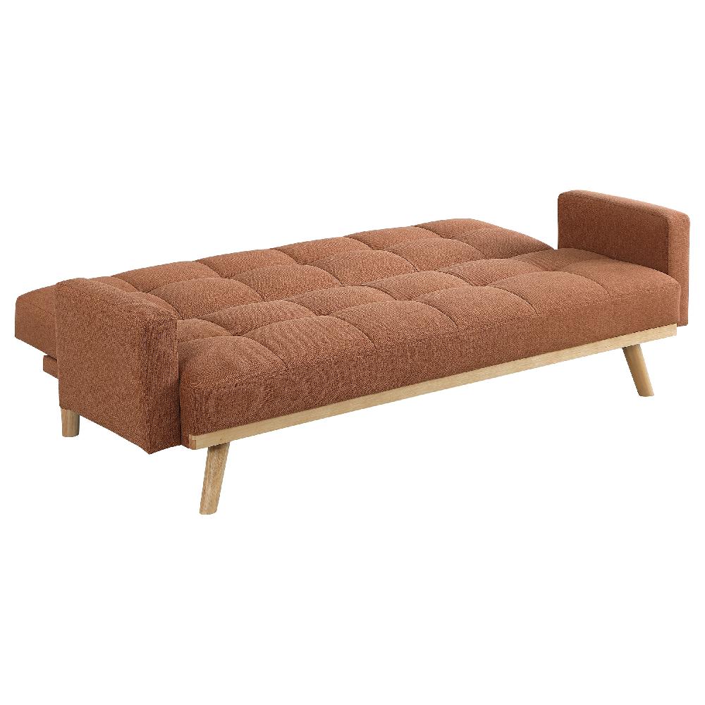Coaster Kourtney Upholstered Tufted Convertible Sofa Bed Terracotta