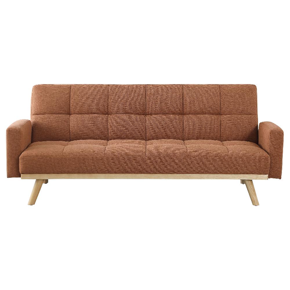 Coaster Kourtney Upholstered Tufted Convertible Sofa Bed Terracotta