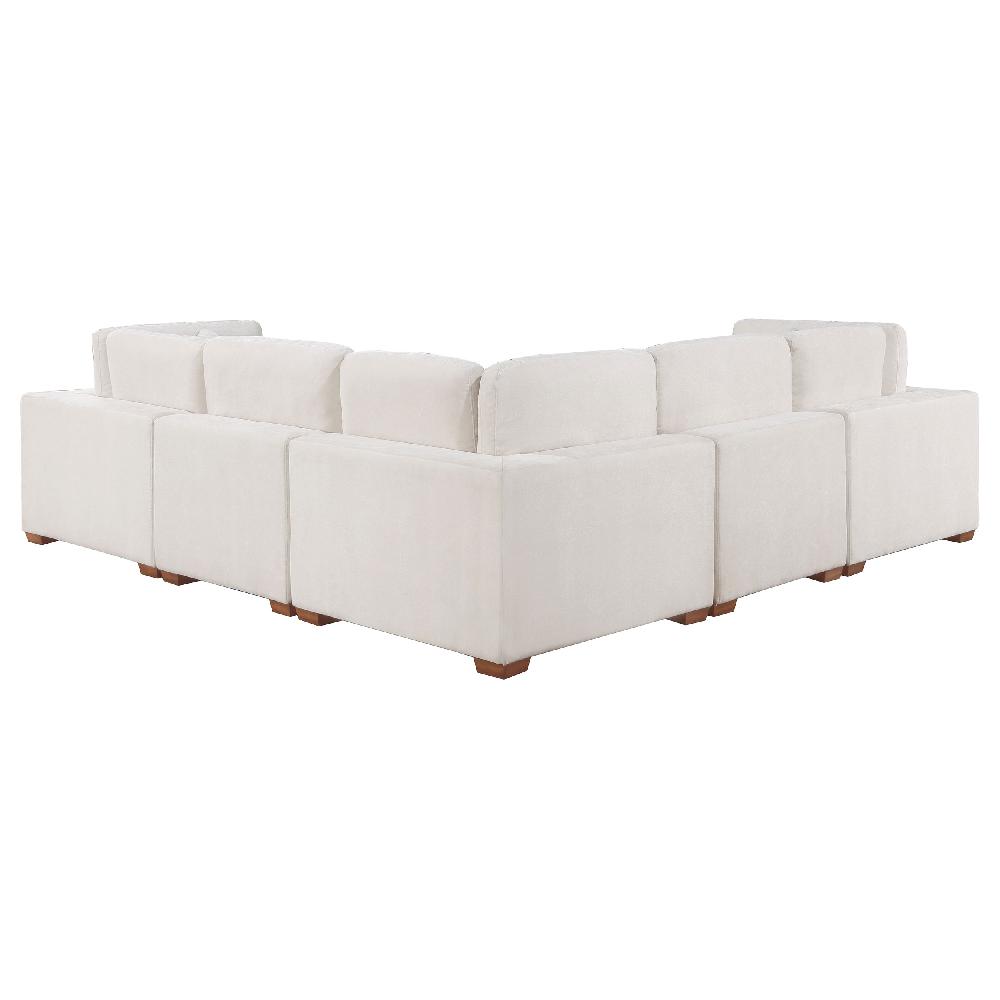 Coaster Lakeview 6-piece Upholstered Modular Sectional Sofa Ivory