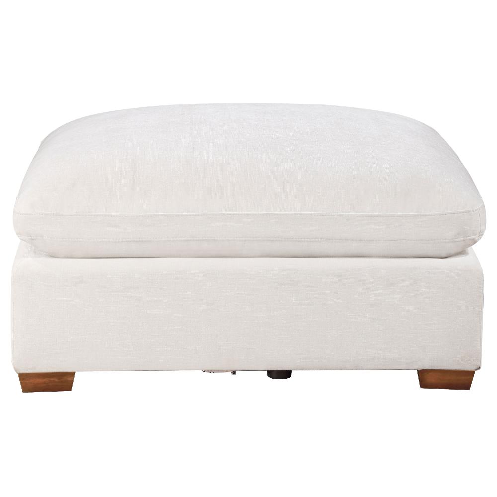 Coaster Lakeview Rectangular Upholstered Ottoman Ivory