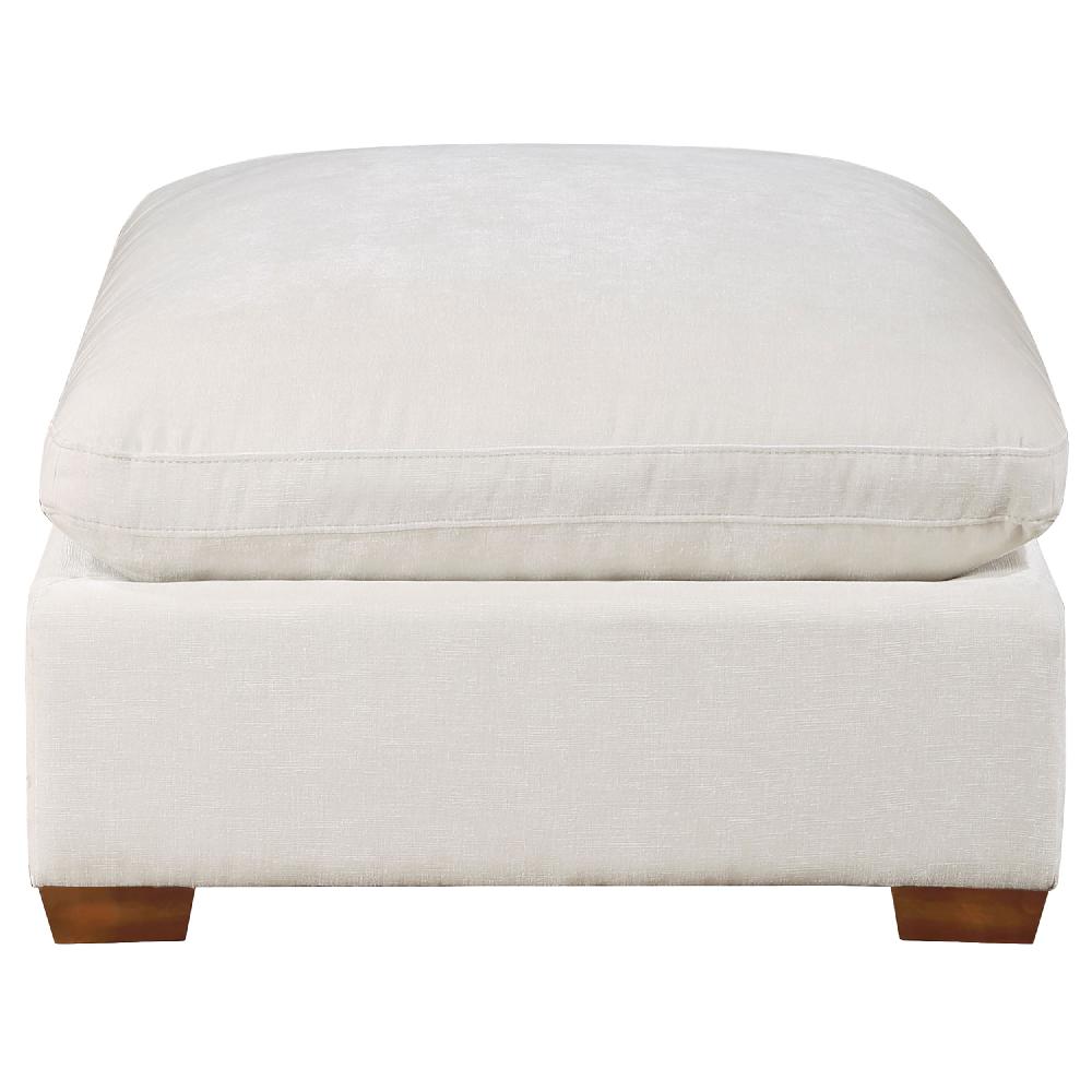 Coaster Lakeview Rectangular Upholstered Ottoman Ivory
