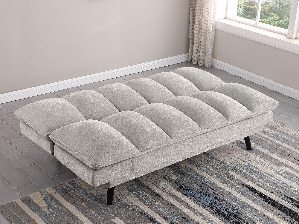 Coaster Laredo Upholstered Tufted Convertible Sofa Bed Light Grey
