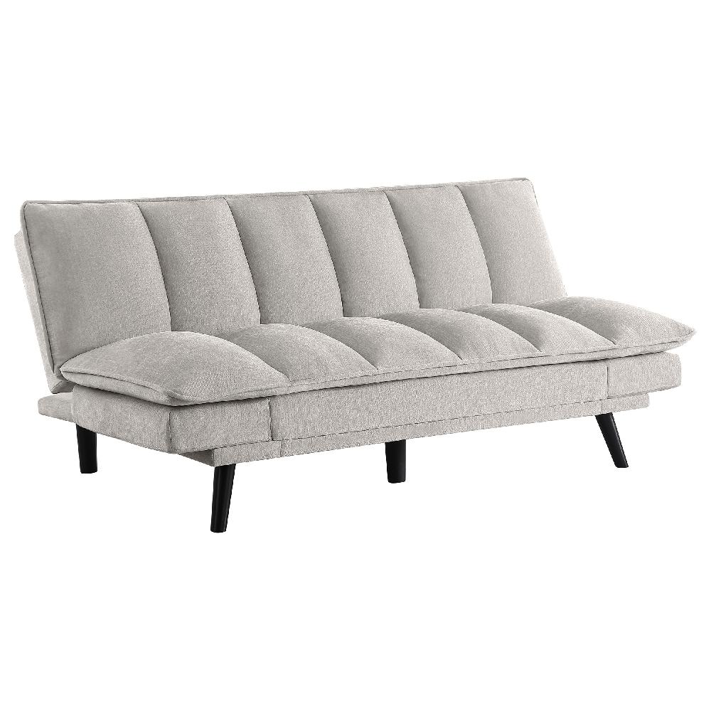 coaster Laredo Upholstered Tufted Convertible Sofa Bed Light Grey