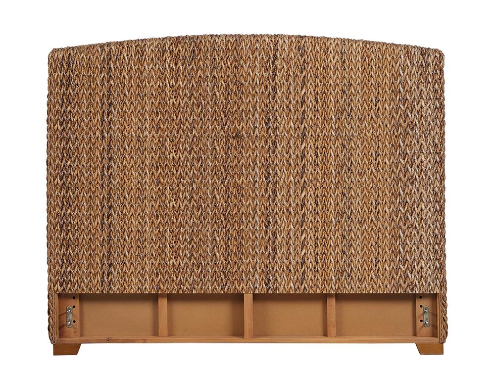 Coaster Laughton Woven Banana Leaf Queen Panel Headboard Amber