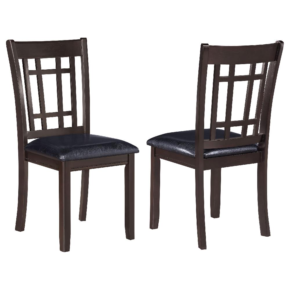 coaster Lavon Wood Dining Side Chair Espresso (Set of 2)