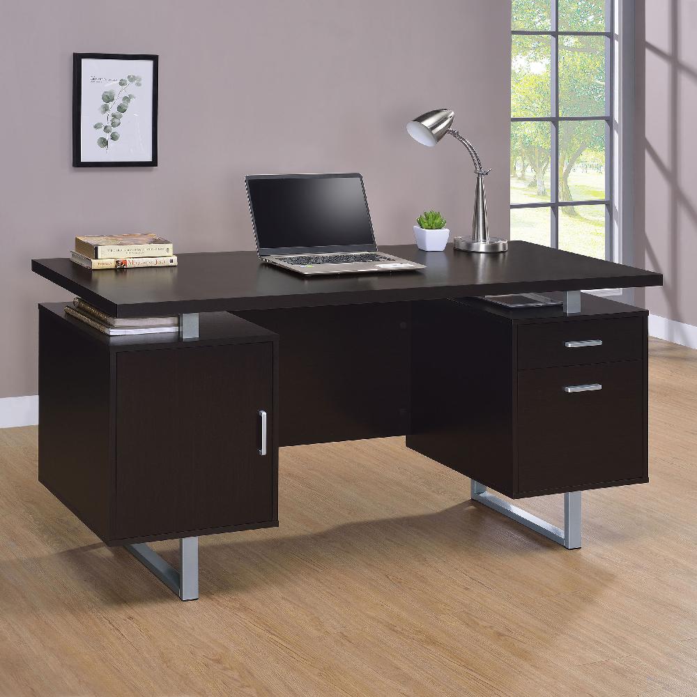 Coaster Lawtey 60-inch 2-drawer Office Computer Desk Cappuccino