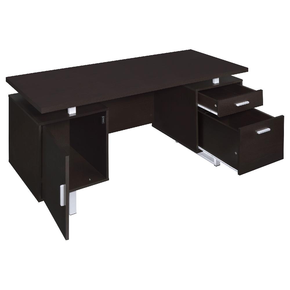 Coaster Lawtey 60-inch 2-drawer Office Computer Desk Cappuccino