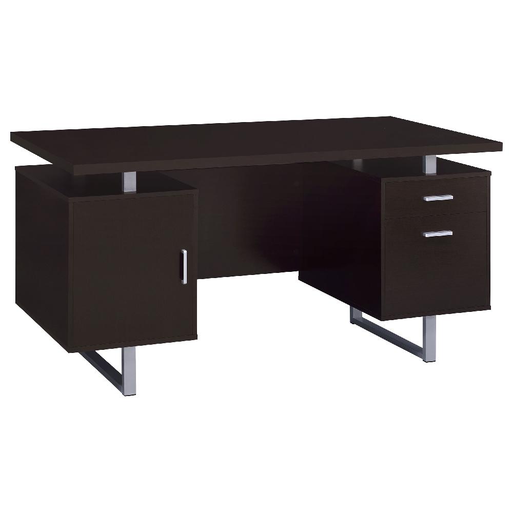 coaster Lawtey 60-inch 2-drawer Office Computer Desk Cappuccino