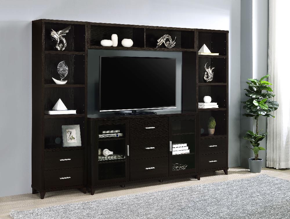 coaster Lewes 4-piece 60-inch TV Entertainment Center Cappuccino