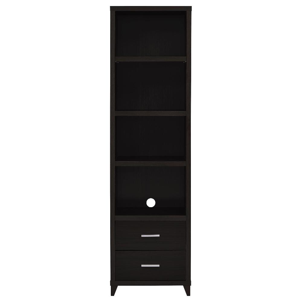 Coaster Lewes 4-shelf Engineered Wood Media Tower Cappuccino