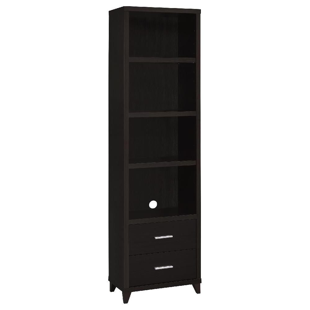 coaster Lewes 4-shelf Engineered Wood Media Tower Cappuccino