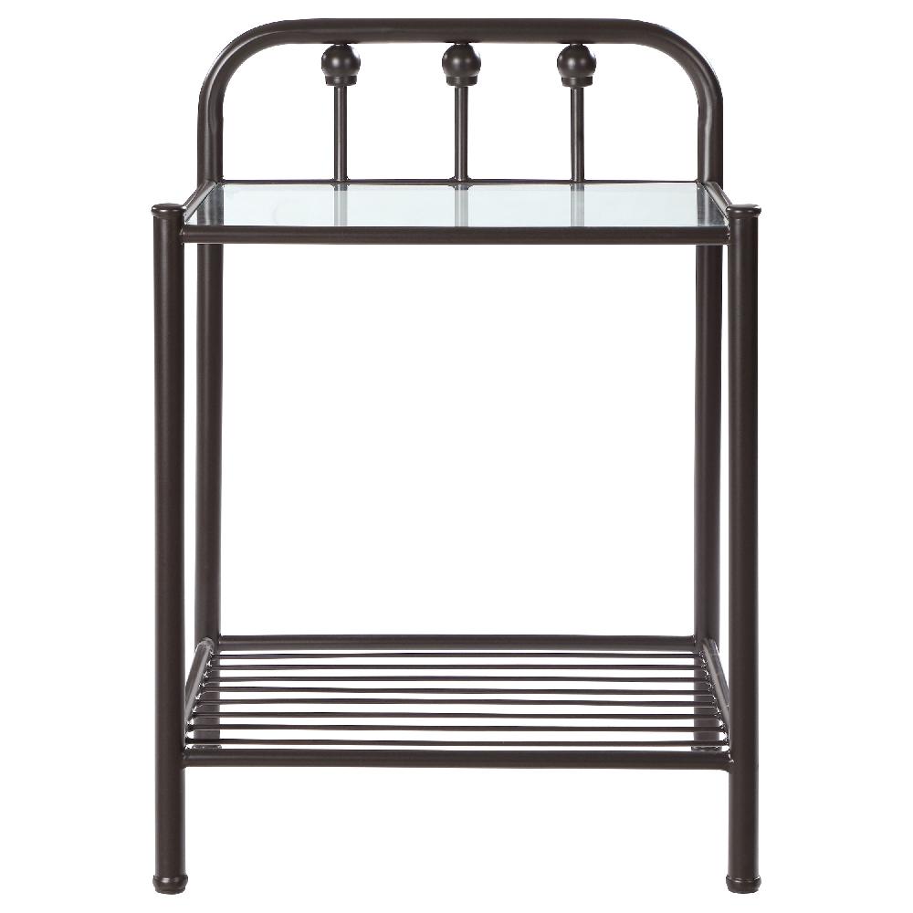 Coaster Livingston Metal 1-shelf Nightstand Dark Bronze