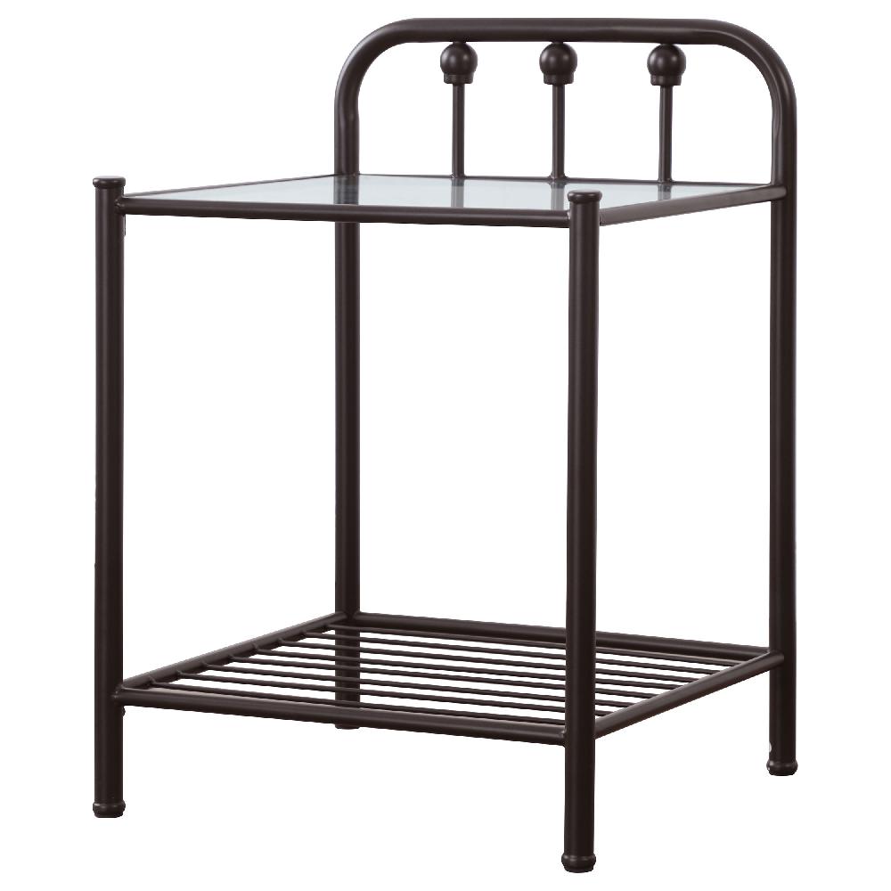 Coaster Livingston Metal 1-shelf Nightstand Dark Bronze