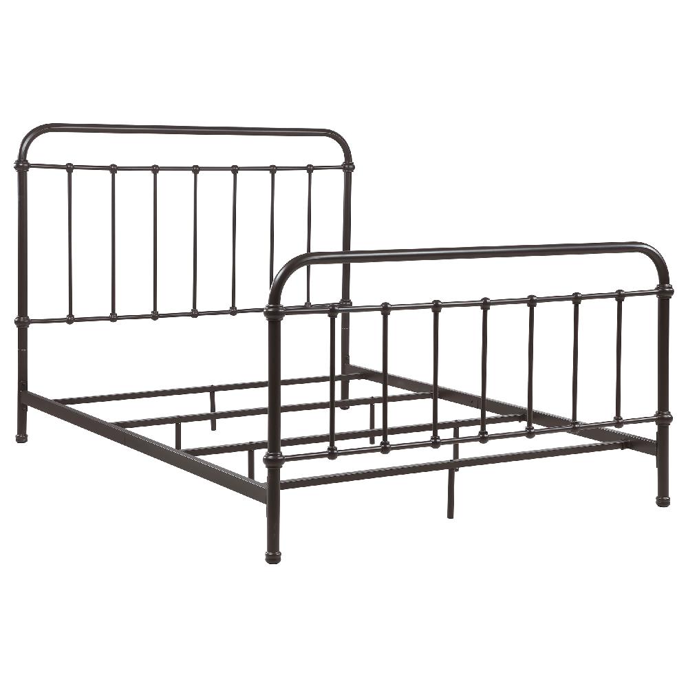 coaster Livingston Metal Queen Open Frame Bed Dark Bronze