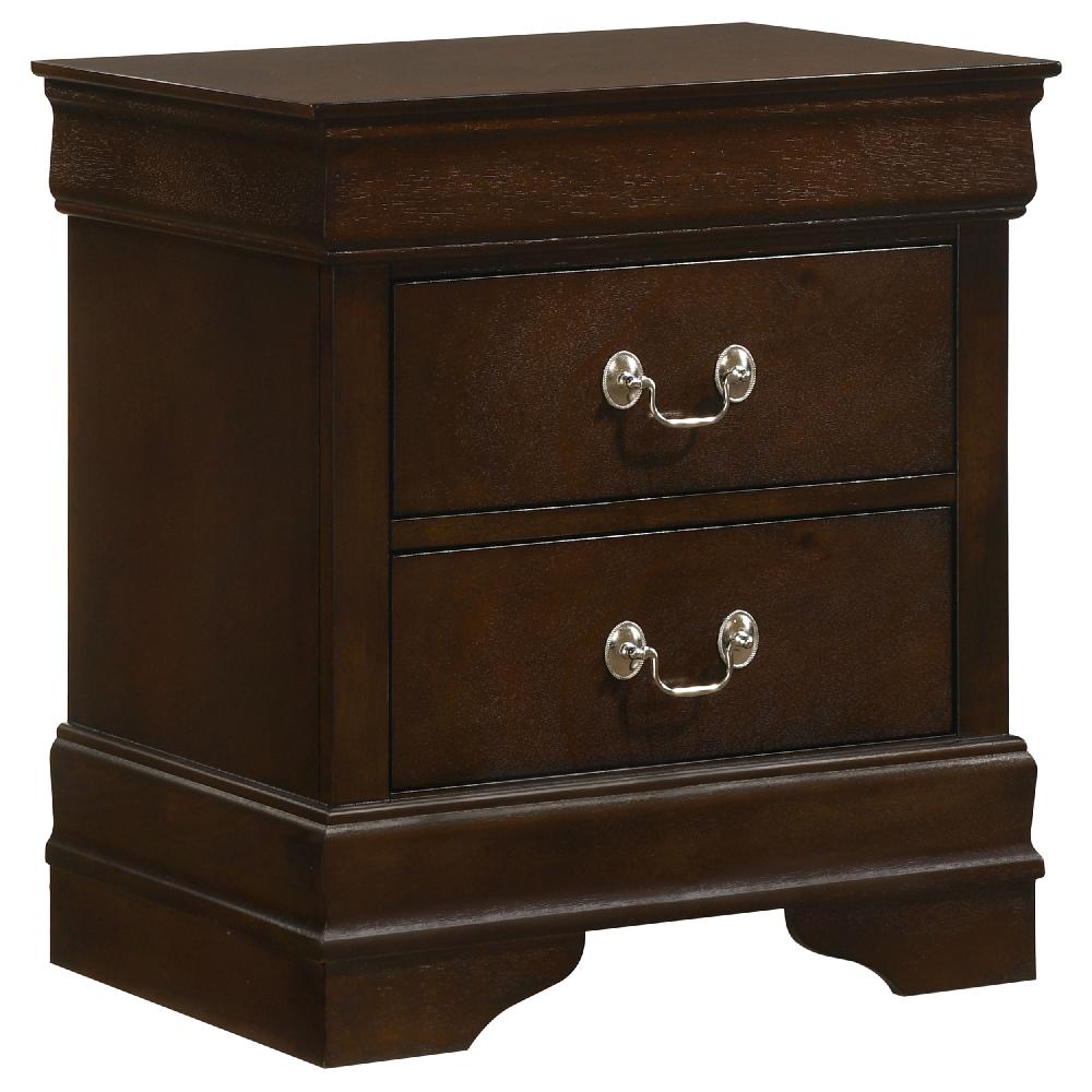 coaster Louis Philippe 2-drawer Nightstand Cappuccino