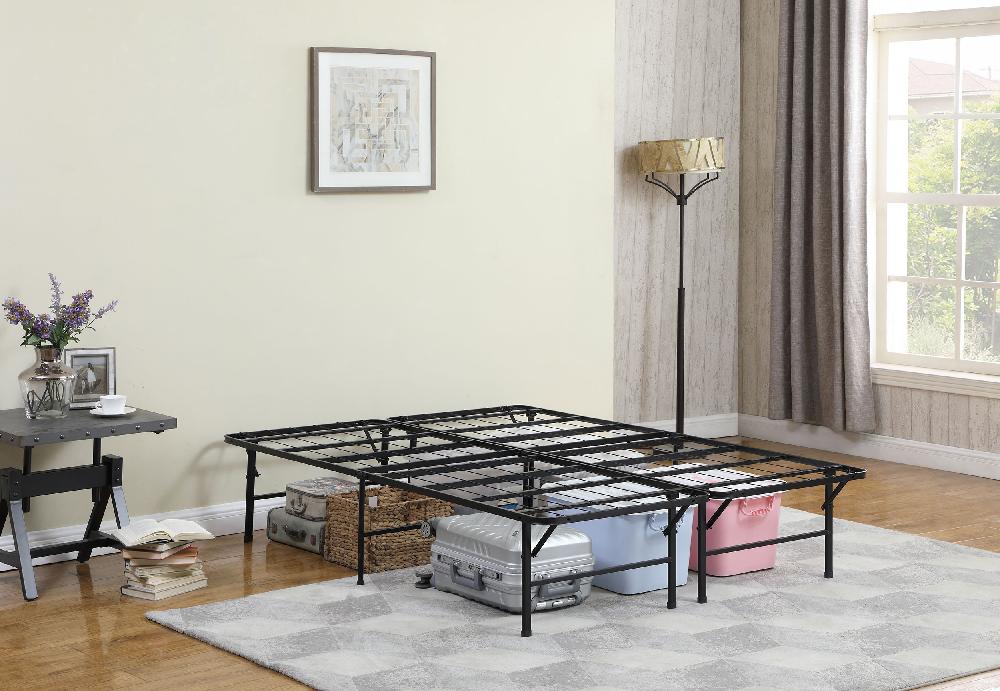 Coaster Mabel Metal Queen Mattress Support Platform Bed Black