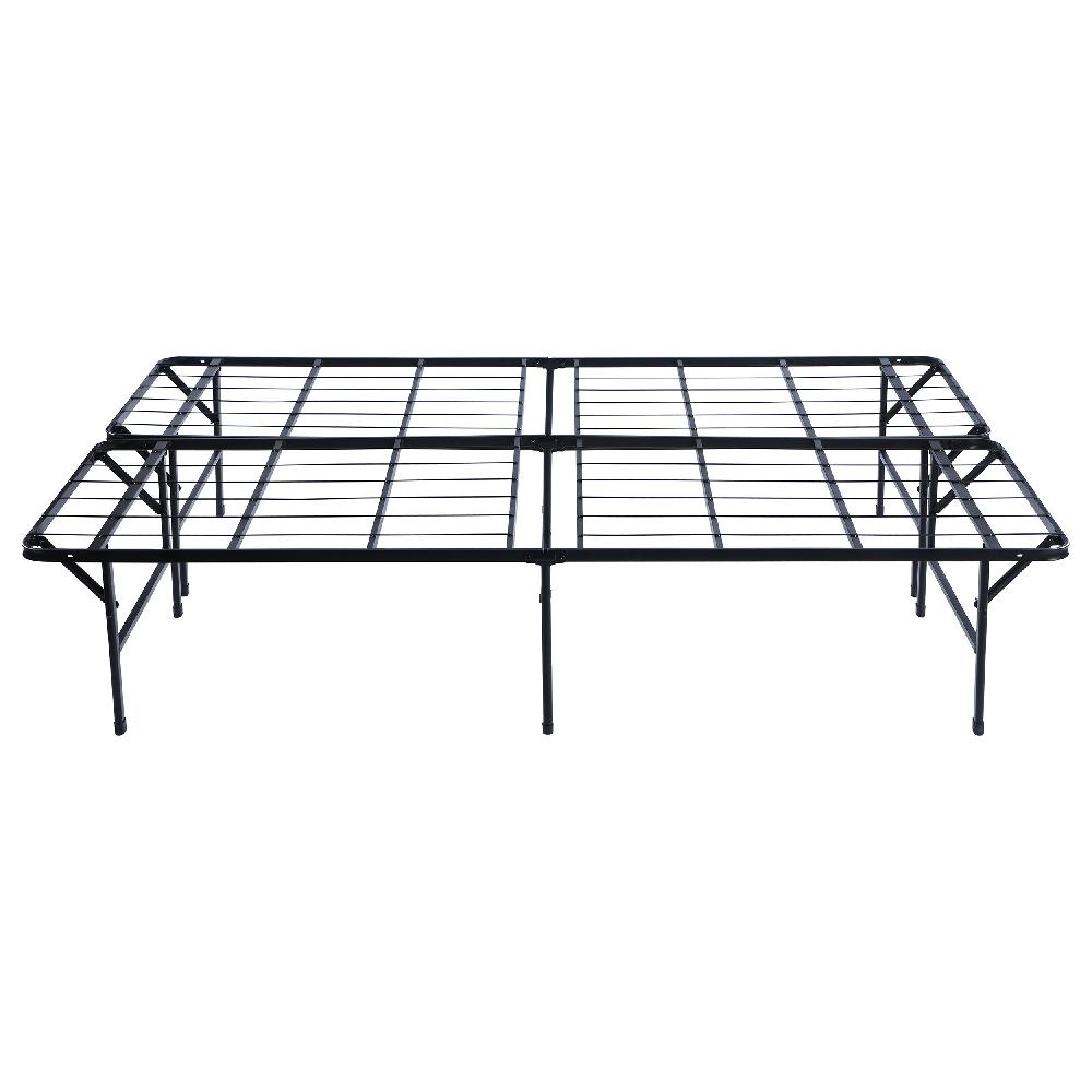 Coaster Mabel Metal Queen Mattress Support Platform Bed Black