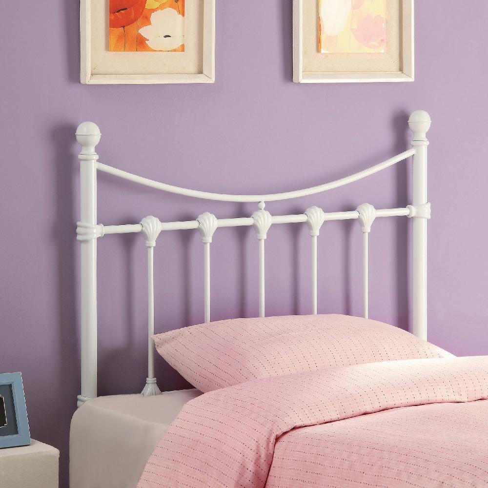 Coaster Marie Metal Twin Open Frame Headboard White