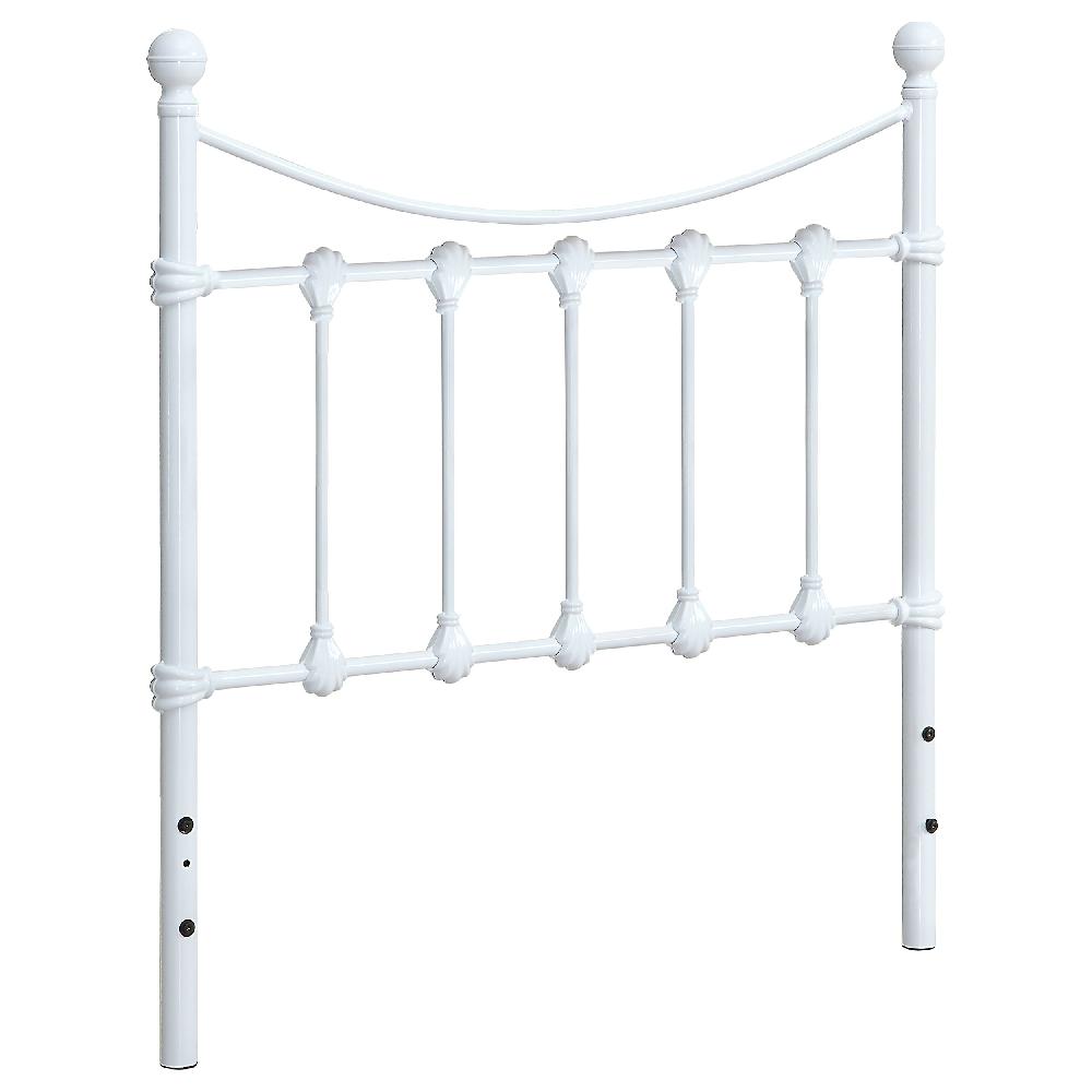 coaster Marie Metal Twin Open Frame Headboard White