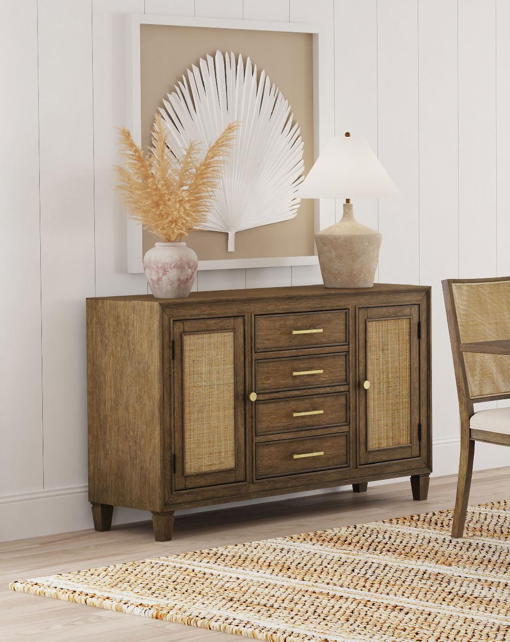 Coaster Matisse 4-drawer Sideboard Buffet Cabinet Light Brown