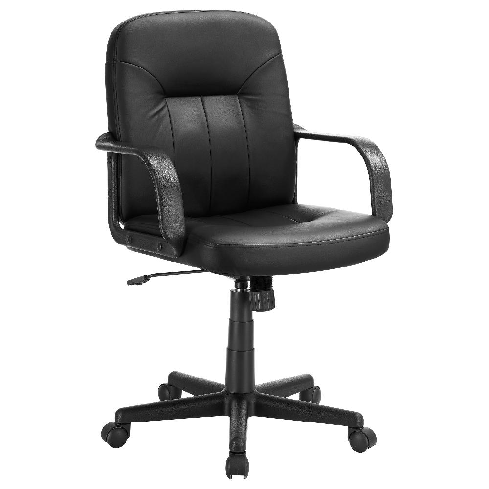 coaster Minato Upholstered Adjustable Home Office Desk Chair Black