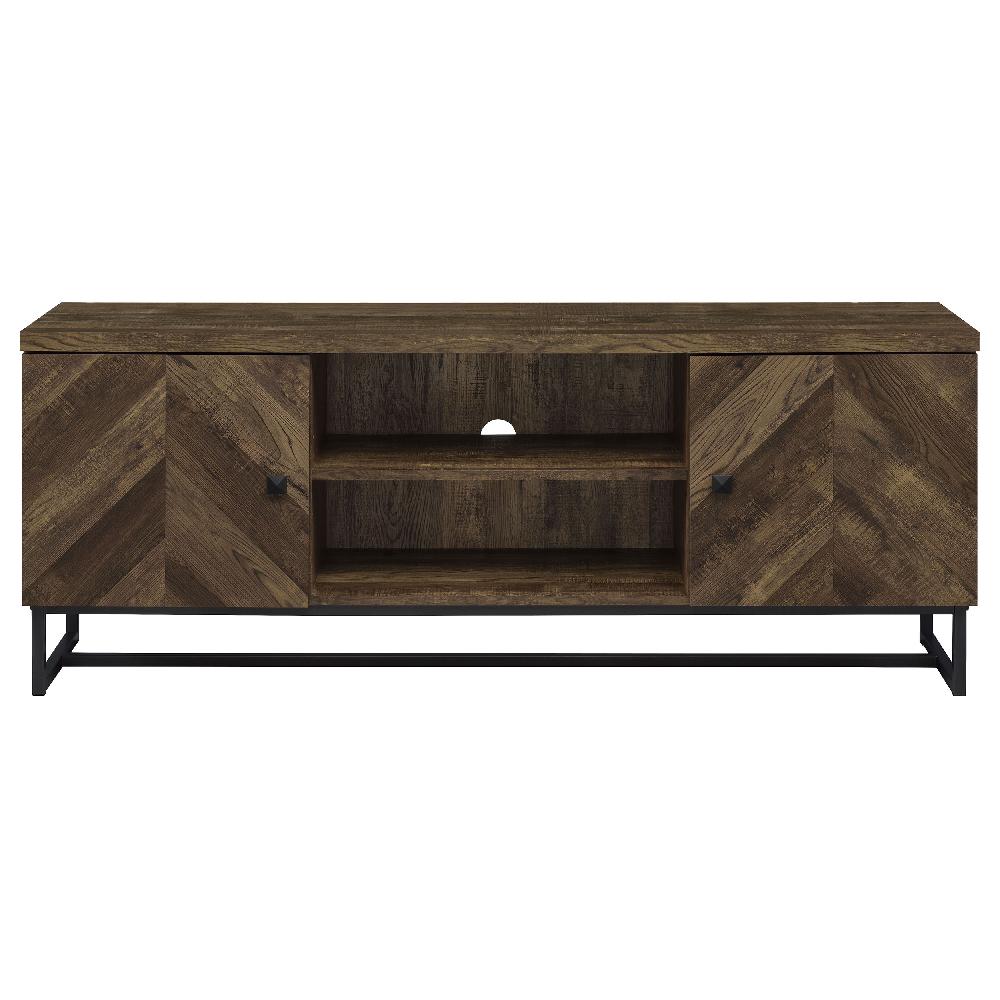 Coaster Myles 2-door Engineered Wood 60-inch TV Stand Rustic Oak