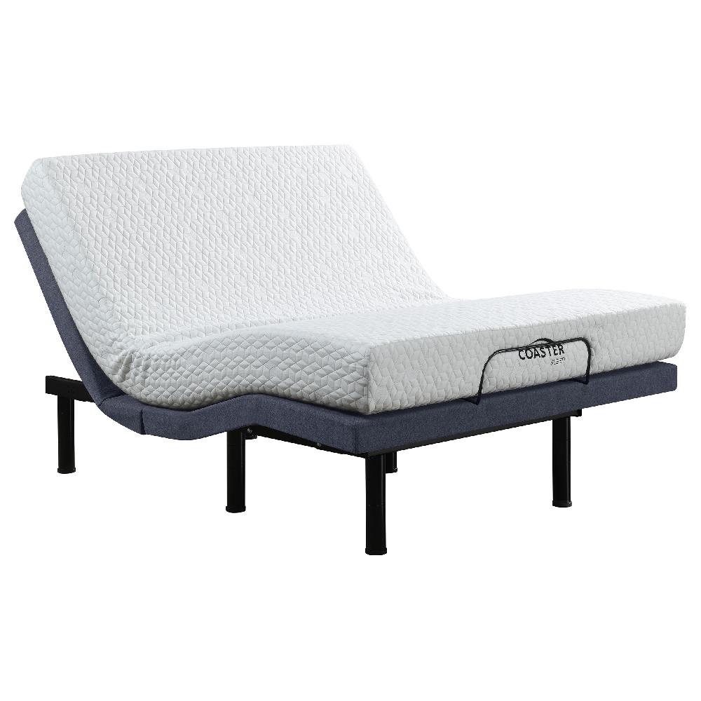 Coaster Negan Queen Adjustable Bed Base Grey And Black