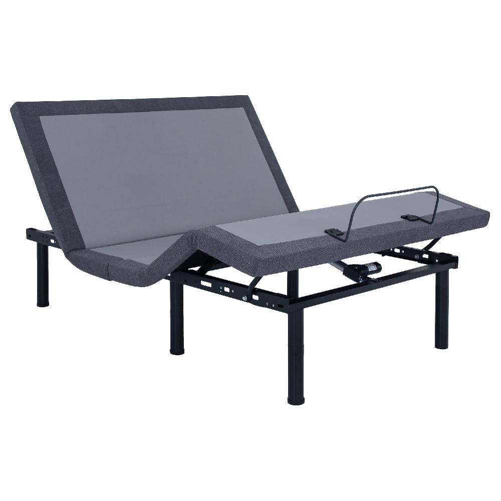 Coaster Negan Queen Adjustable Bed Base Grey And Black