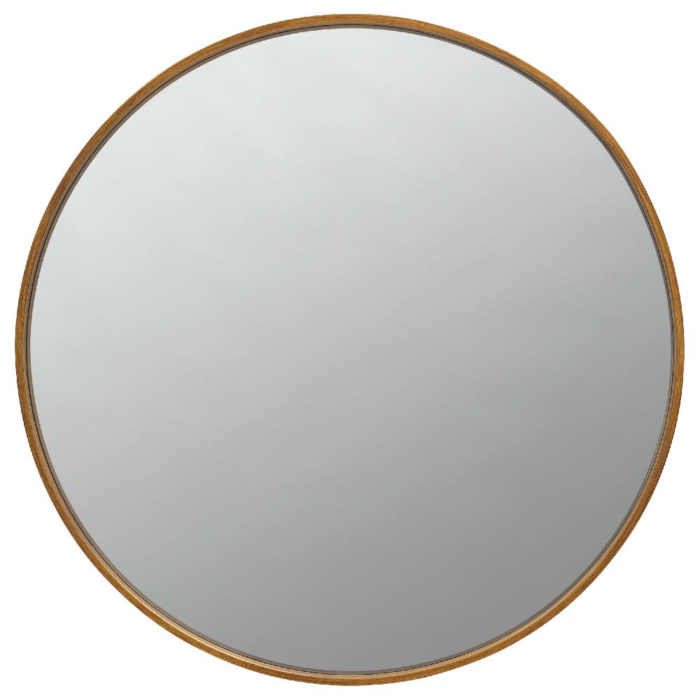 coaster O'Malley 40 x 40 Inch Round Framed Wall Mirror Brass