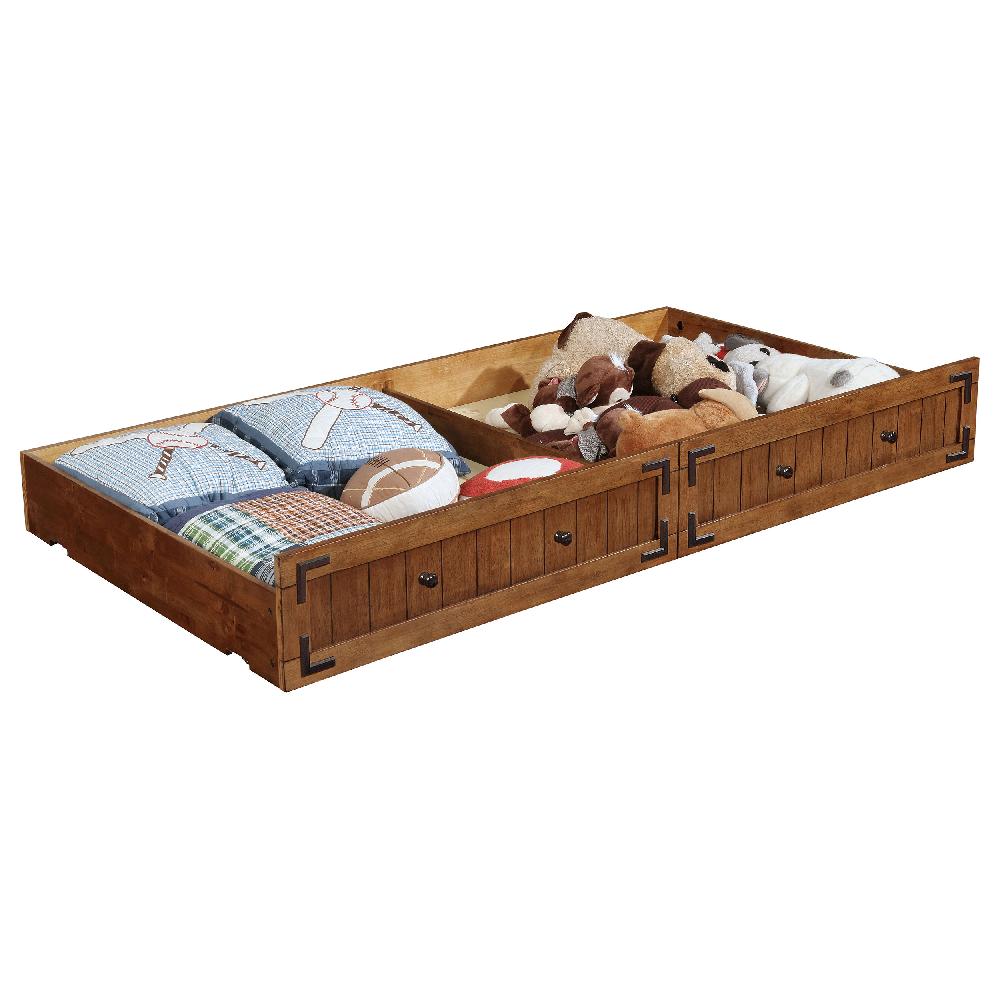 Coaster Oakdale Wood Twin Daybed With Trundle Rustic Honey