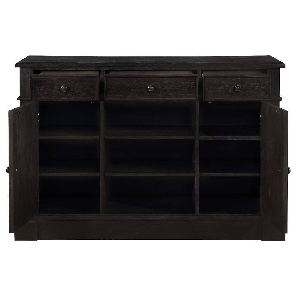 Coaster Phelps 2-door Sideboard Buffet Cabinet Distressed Noir