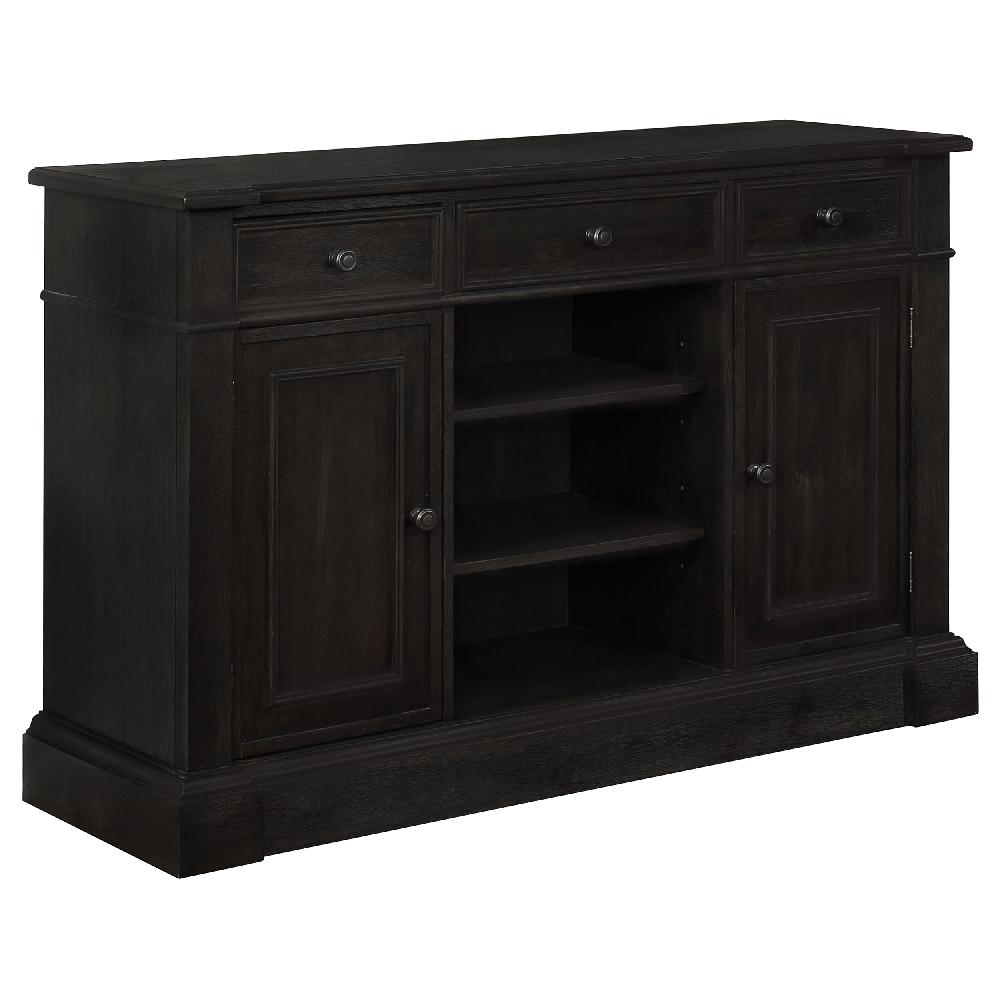 coaster Phelps 2-door Sideboard Buffet Cabinet Distressed Noir