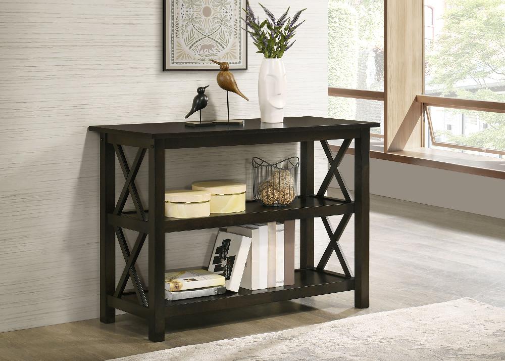 Coaster Rachelle 2-shelf Wood Entryway Console Table Deep Merlot