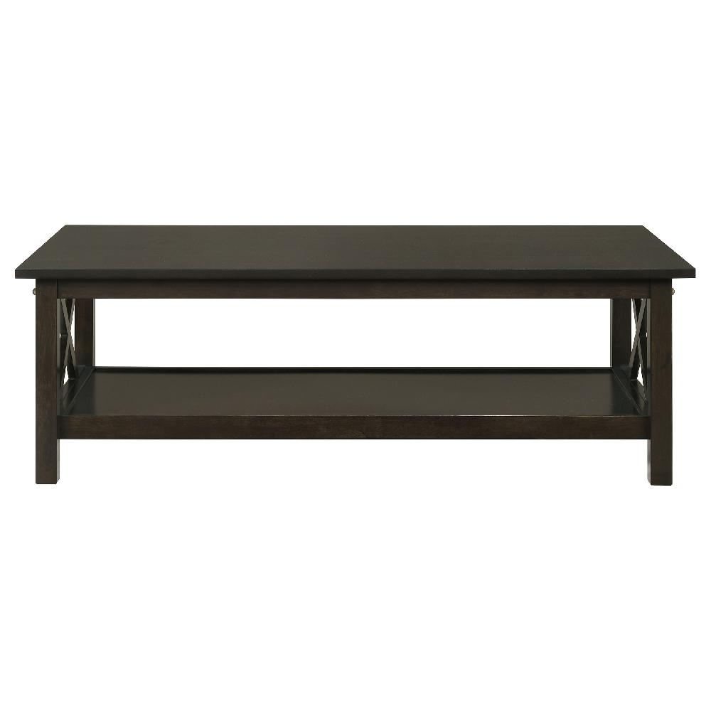 Coaster Rachelle 3-piece Rectangular Coffee Table Set Deep Merlot