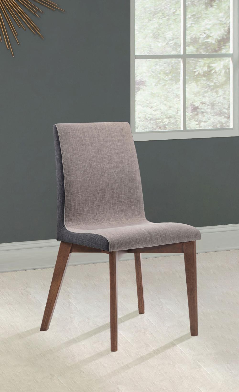 Coaster Redbridge Upholstered Dining Side Chair Walnut (Set Of 2)