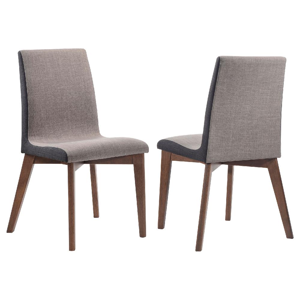 coaster Redbridge Upholstered Dining Side Chair Walnut (Set of 2)