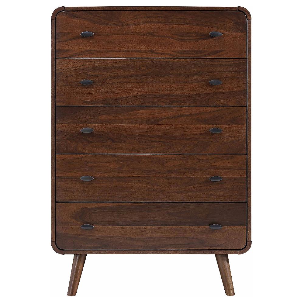 Coaster Robyn 5-drawer Bedroom Chest Of Drawers Dark Walnut