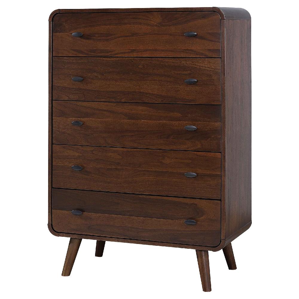 Coaster Robyn 5-drawer Bedroom Chest Of Drawers Dark Walnut