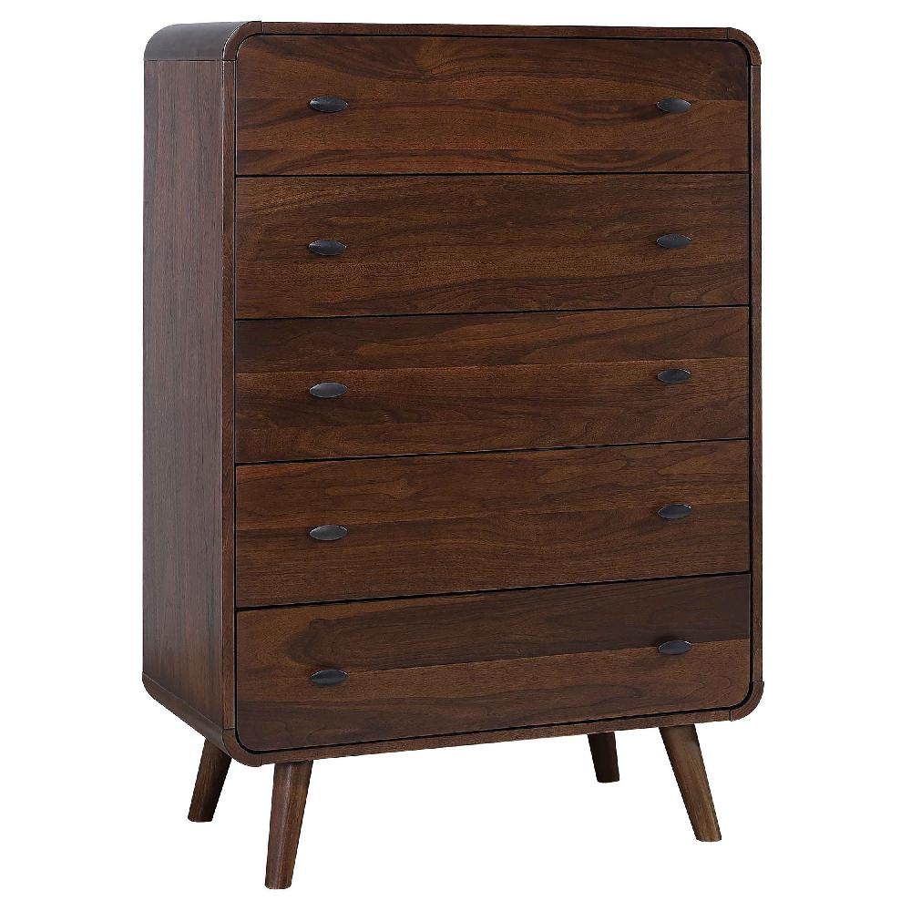 coaster Robyn 5-drawer Bedroom Chest of Drawers Dark Walnut