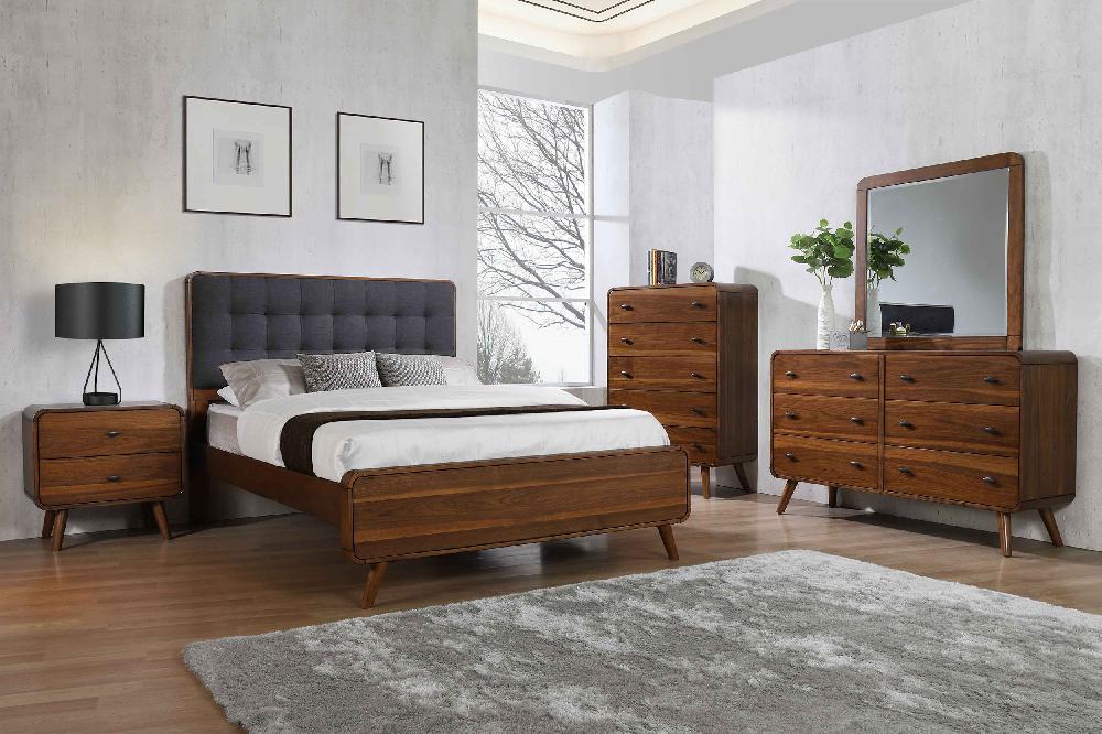 coaster Robyn 5-piece Queen Bedroom Set Dark Walnut