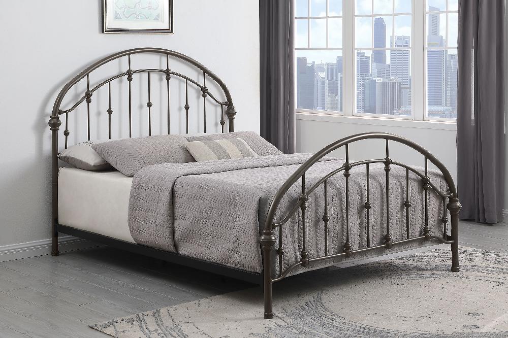 Coaster Rowan Metal Queen Open Frame Bed Dark Bronze
