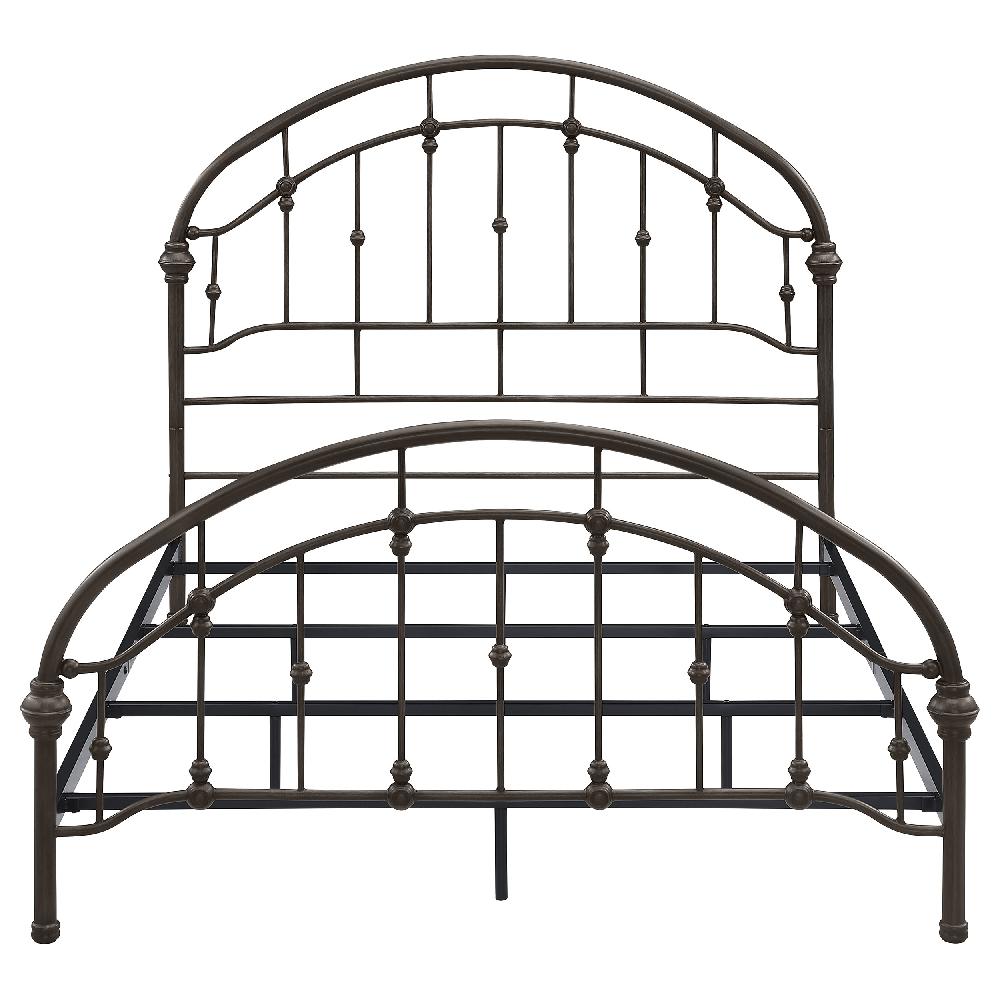 Coaster Rowan Metal Queen Open Frame Bed Dark Bronze