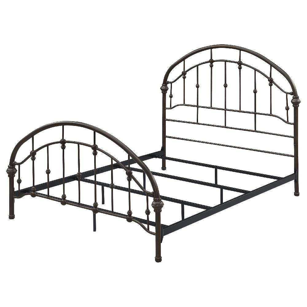Coaster Rowan Metal Queen Open Frame Bed Dark Bronze