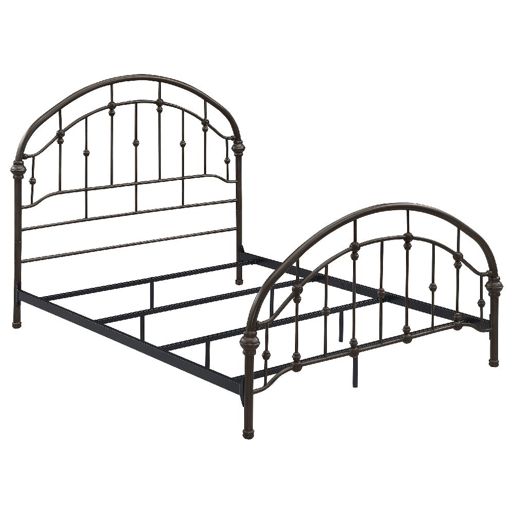 coaster Rowan Metal Queen Open Frame Bed Dark Bronze