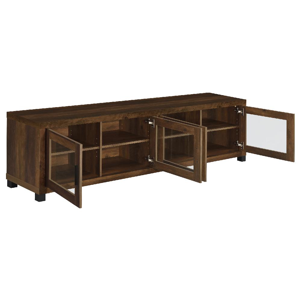 Coaster Sachin 4-door Engineered Wood 79-inch TV Stand Dark Pine