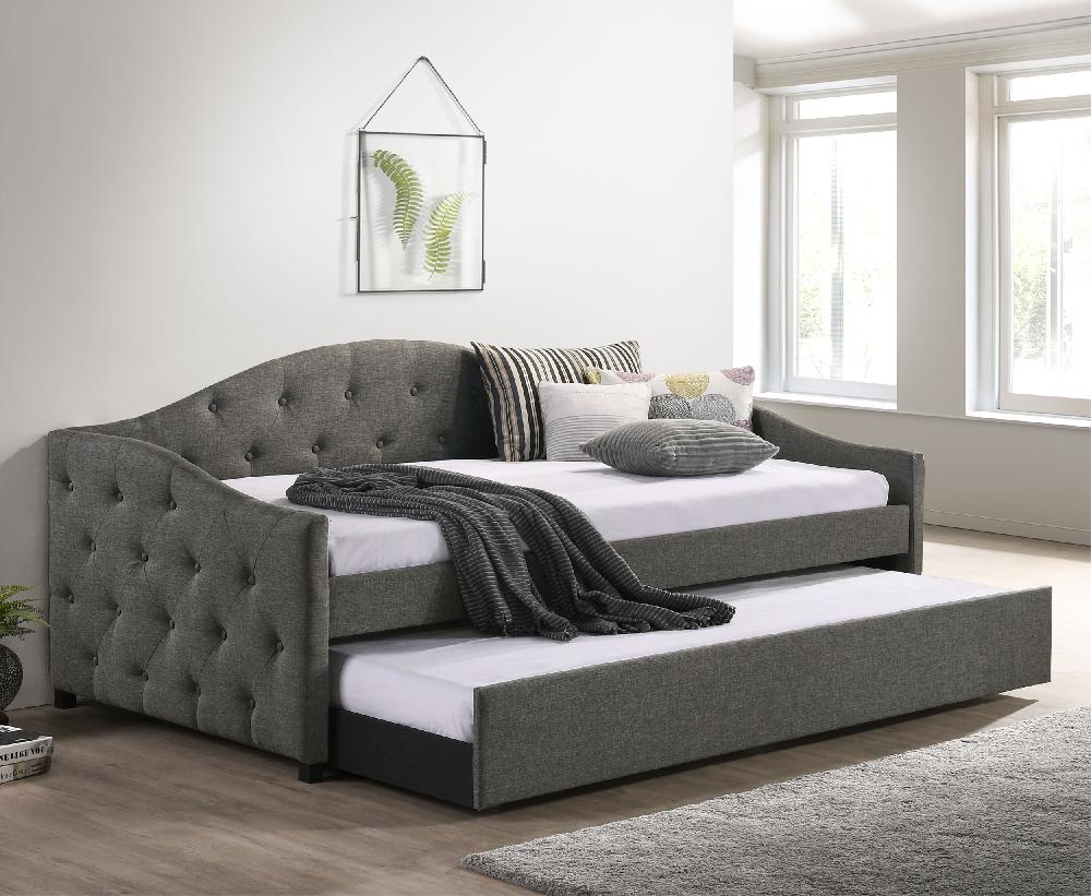 Coaster Sadie Upholstered Twin Daybed With Trundle Grey