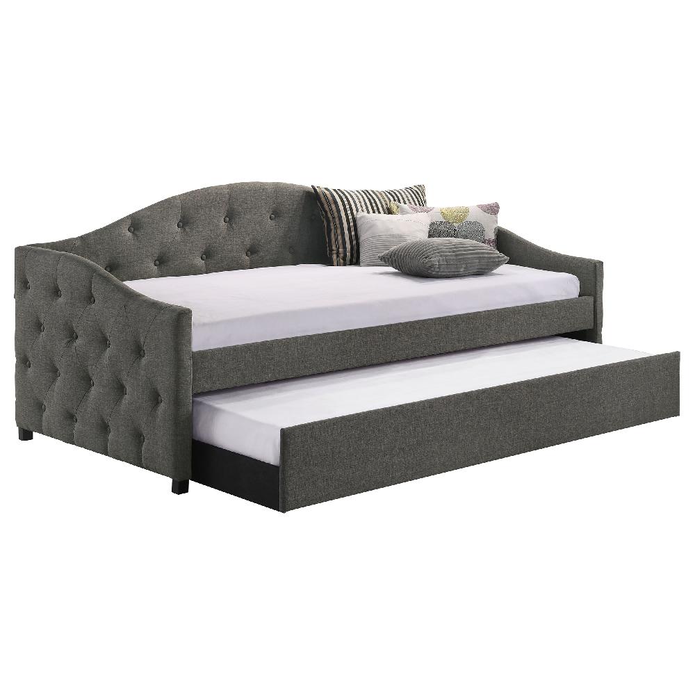Coaster Sadie Upholstered Twin Daybed With Trundle Grey