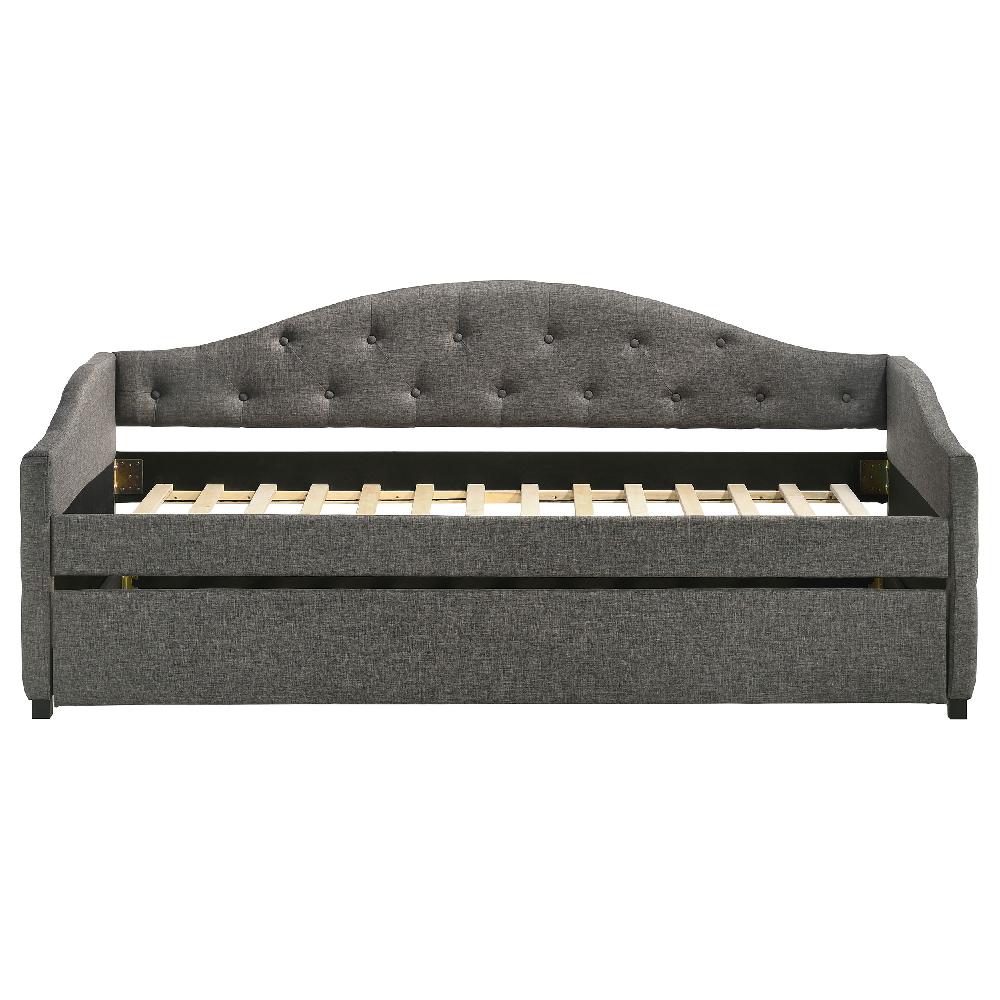 Coaster Sadie Upholstered Twin Daybed With Trundle Grey