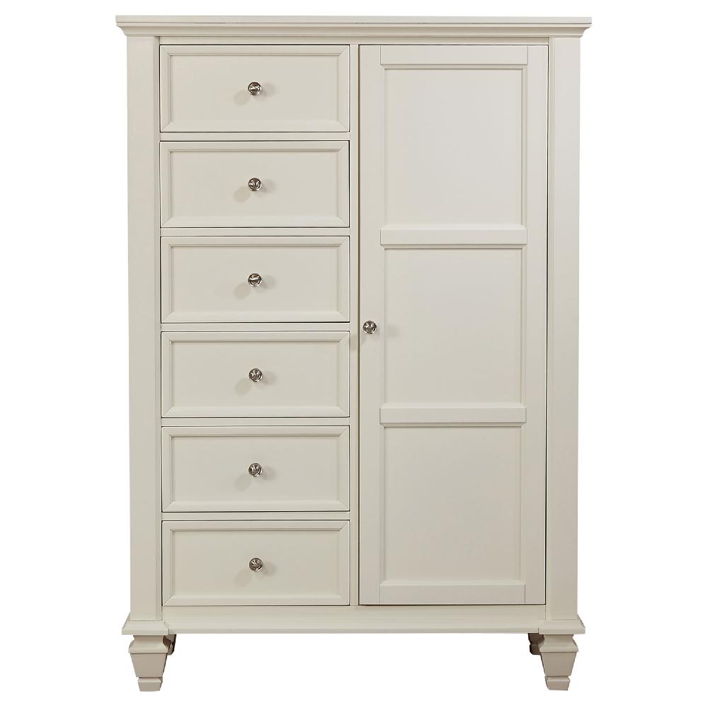 Coaster Sandy Beach 8-drawer Door Chest Cream White