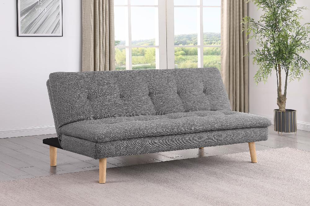 Coaster Scout Upholstered Tufted Convertible Sofa Bed Grey